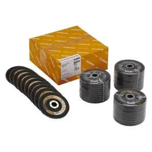 Rhodius ALPHAline LSZ F2 VALUE PACK 40+ Lamellenschleifscheibe Durchmesser [mm]: 125 Bohrung [mm]: 22.23 208411