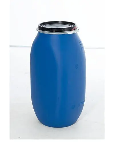 DENIOS Kunststoff-Deckelfass quadratisch blau 120 Liter 279040