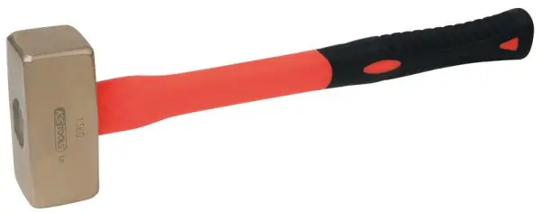 KS Tools BRONZEplus Fäustel 1000 g mit Fiberglasstiel 963.2061
