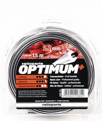 RATIOPARTS Nylonfaden Optimum Fadenstärke 2,7mm Fadenlänge 15m RATIOPARTS