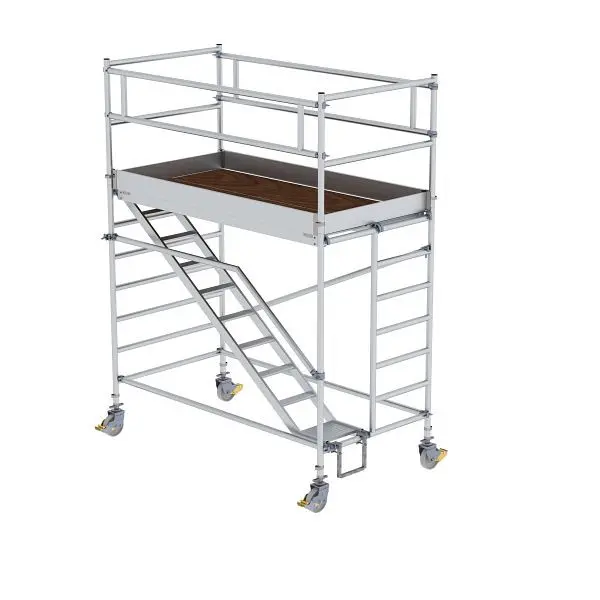 Munk Günzburger Steigtechnik Rollgerüst 135x245 m mit Schrägaufstiegen Plattformhöhe 235 m 167110