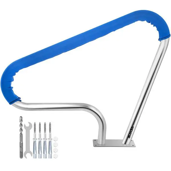 VEVOR Poolschiene Poolgeländer 39x32 "Pool Handlauf Edelstahl mit Handhabungabdeckung BXGYCFS3W39X32YC1V0