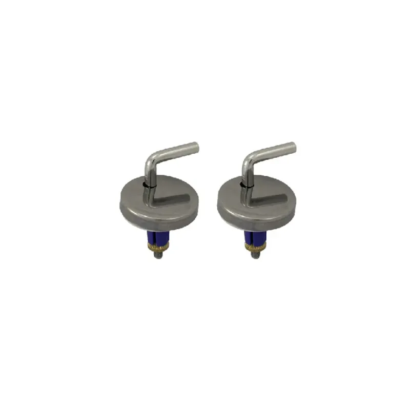 Verstellbares Scharnier-Kit S117K aus Stahl Durchmesser 45 mit Dübel