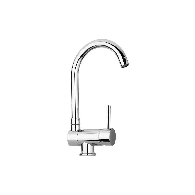 Paffoni SK189CR: Mischbatterie Spülbecken unter Fenster mit verchromter Oberfläche mit Manometer-Set