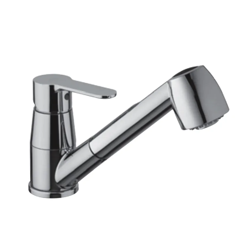 Hochleistungs- Mischbatterie Spüle Paffoni Blau mit ausziehbarer Brause BLU183CR