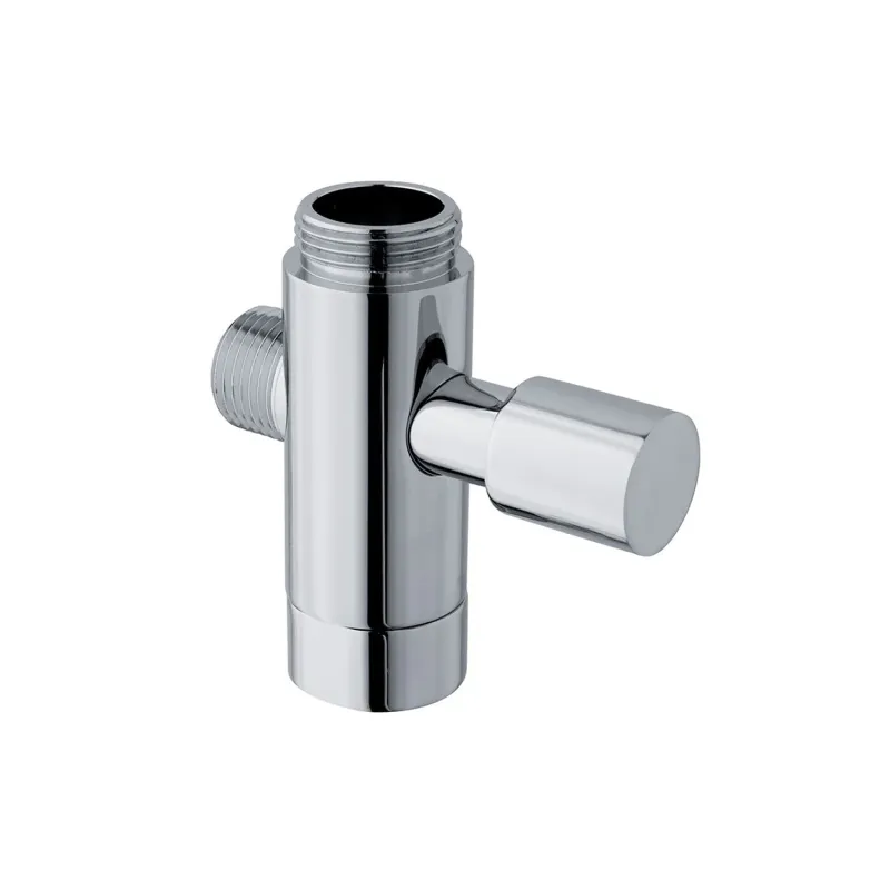 Umschalter mit Anschluss 1/2F und 1/2M verchromt für NOS-Anlagen
