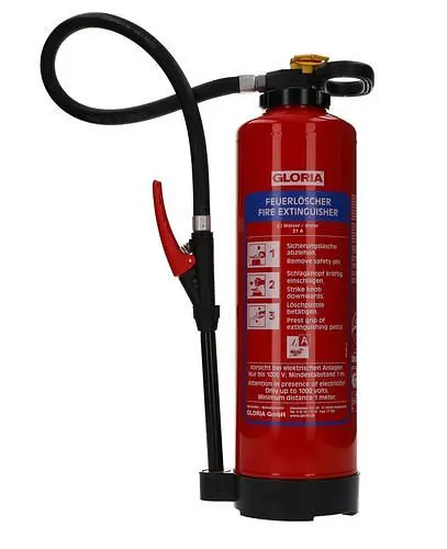 Gloria Wasser-Aufladefeuerlöscher 6 l Brandklasse Spezialeignung für Lithium-Ionen Akkus 286764