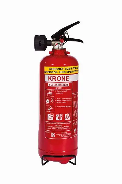 KRONE 2L Schaum Dauerdruck FEUERLÖSCHER mit Fettbrand-Rating 500076