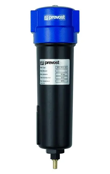 Prevost Zyklonwasserabscheider mit automatischem Ablass durch Schwimmer IG= G 2 Durchfluß= 1280 Nm3/h SPC 1280