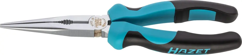 Hazet Flachrund-Zange Norm: DIN ISO 5745 Beschichtung: hochglanzverchromt Gesamtlänge: 205 mm 1841A-33