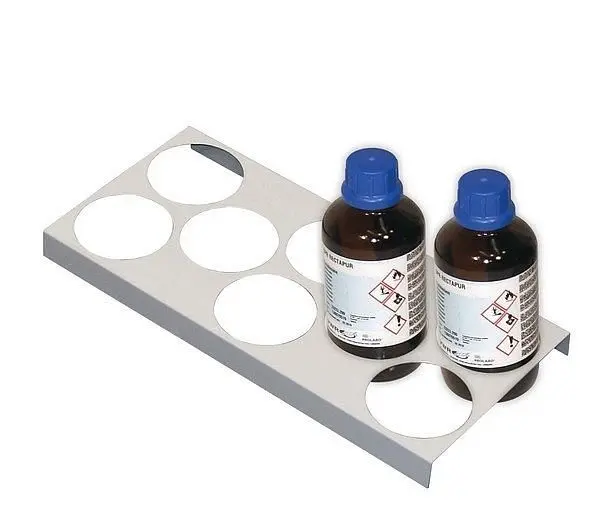 asecos Flaschengestell für 8 Flaschen mit Durchmesser 90 mm für Modell(e): UB90 UB30 mit Breite 590 1100 und 1400 mm 7604
