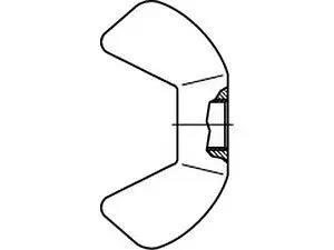 ART 88215 Flügelmuttern winzige Form 4 M 10 VE=S (25 Stück)