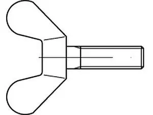 Flügelschrauben DIN 316 Messing M 12 x 50 VE=S (10 Stück)