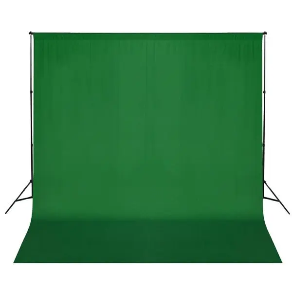 vidaXL Fotohintergrund-System 600 x 300 cm Grün 160060