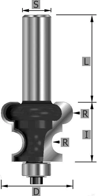 Edessö Rolladenfräser Konkav + Konvex HW : 254 R: 318 B: 159 C: 8 125025408