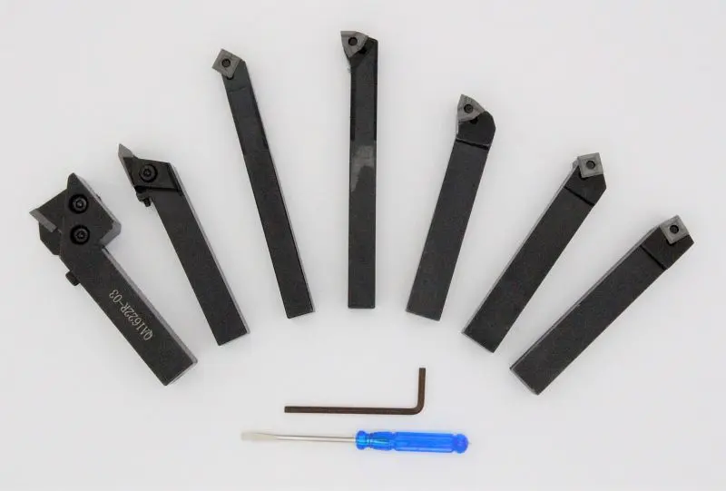 ELMAG Wendeplatten-Drehmeißel-Satz 7-teilig 12 x 12 mm 88066