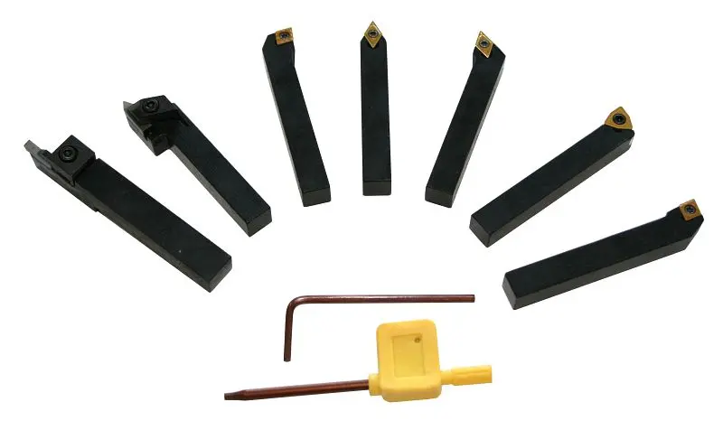 ELMAG Wendeplatten-Drehmeißel-Satz 7-teilig 20 x 20 mm 88068