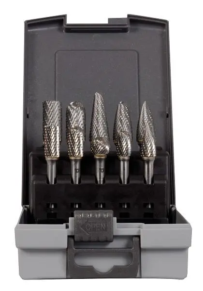 Projahn Frässtifte HM 10 teilig ABS Kassette Form B 9.6 12.7/ Form C 9.6 12.7 Form L 1 70290