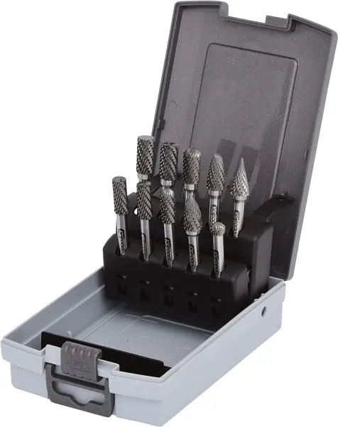 KS Tools HM Frässtift-Satz Kunststoffkassette 10-teilig 515.3220
