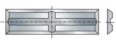 GUHDO HW-Wendeplatte 20x55x11 mit Rückennut VE: 10 Stück 4200.120.11