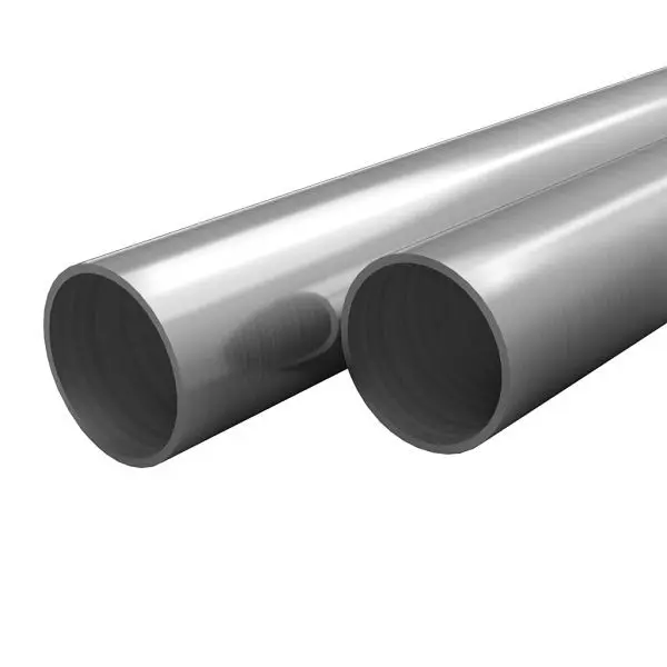 vidaXL 2 Stück Edelstahlrohre Rund V2A 2m Ø48x18mm 143194