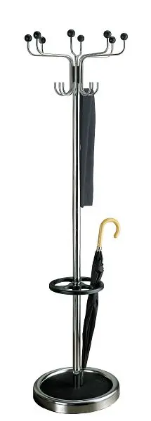 Kerkmann Garderobenständer Rondo Ø 520 H 1760 mm Chrom/schwarz 30628083