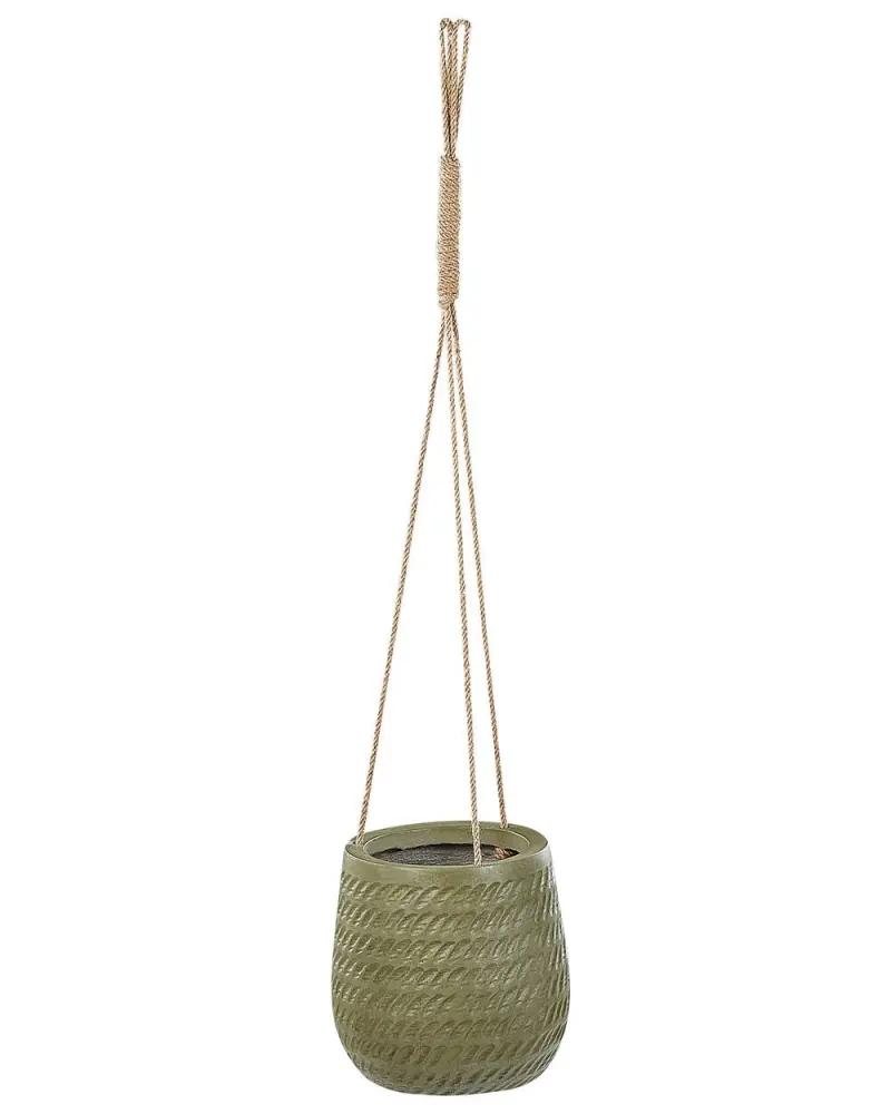 Blumenkübel LIVADIA Stein 20 cm Olivgrün