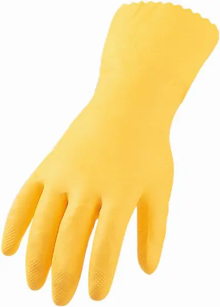 ASATEX Haushantiks-Handschuhe Latex vollbeschichtet lebensmittelgeeignet Farbe: gelb VE: 144 Paar Grösse: 11 HS-11