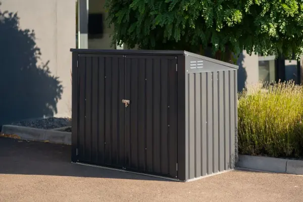 Westmann strapazierfähige verzinkte Mülltonnenbox 100x172x131cm 5x3 SI01000