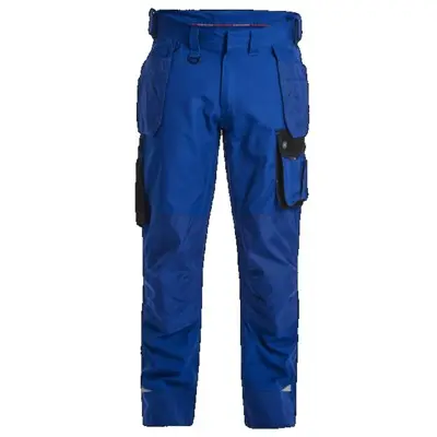 Augenschutz- Engel - Galaxy Arbeitshose mit Holstertaschen 2811-254, Surfer Blue/Schwarz, Größe 94
