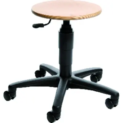 Dornenfeste Topstar® - Hocker TEC 60 KU Kunstleder schwarz