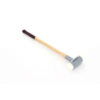 GEDORE - Rückschlagfreier Schonhammer, ø80mm, Hickorystiel, Austauschbare Polyamid-Köpfe