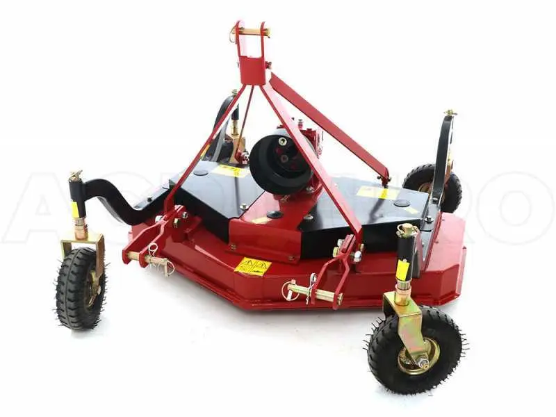 GeoTech Pro TLP 120 - Sichelmähwerk für Traktor für die Endbearbeitung - 3 Rotoren, 1 Messer | Schnittfest & Wasserdicht