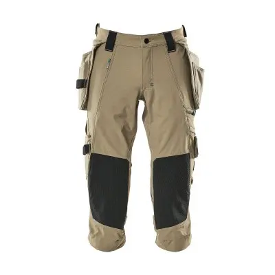 Kniepolster- MASCOT® - Dreiviertel-Hose mit Hängetaschen MODERN, Hellkhaki, Größe C64