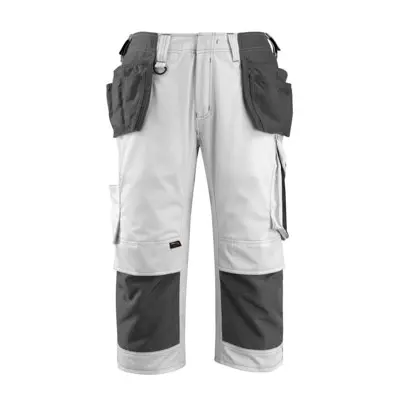 MASCOT® - Lindau Dreiviertel-Hose mit Hängetaschen UNIQUE, Weiß/Dunkelanthrazit, Größe C47