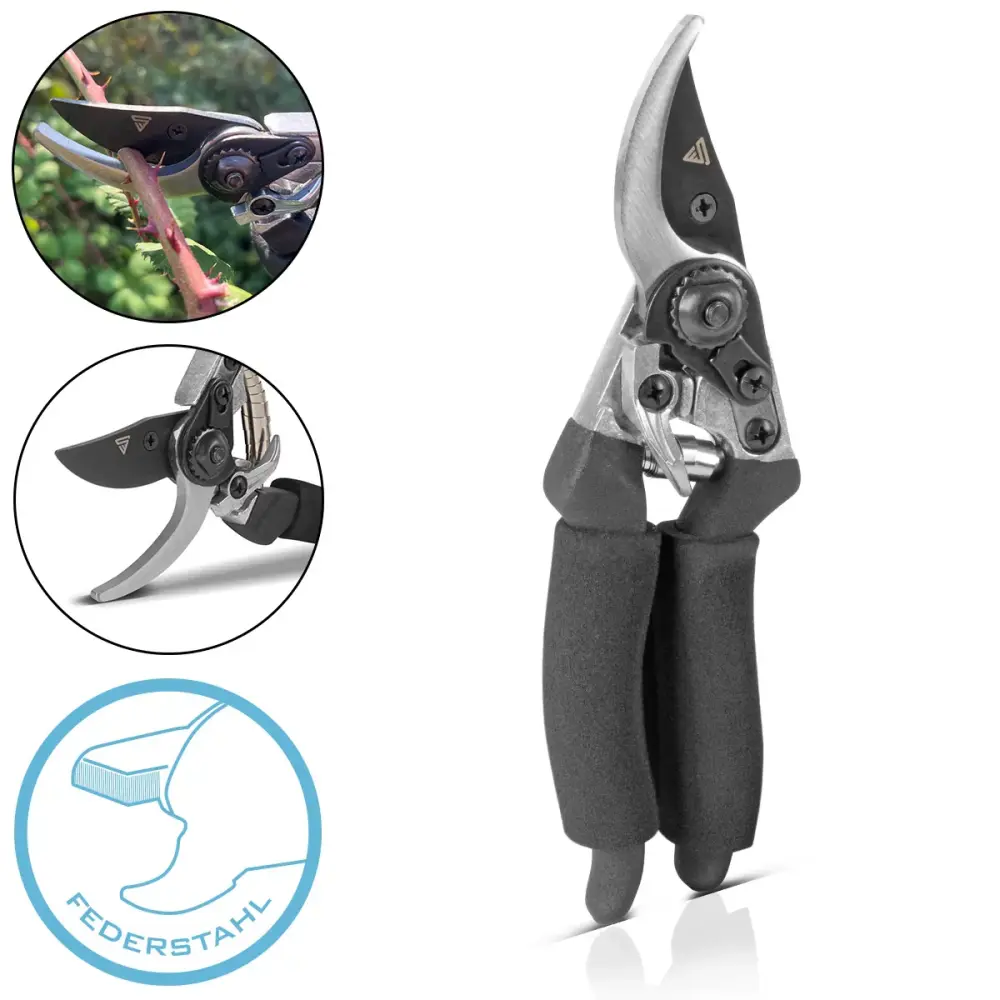 Steelworks garden scissors made spring Stahl rose scissors | Vineyards | Gärtnerscheers | Bypass scissors | Plant scissor...