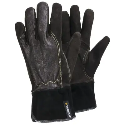 TEGERA® - Hitzeschutzhandschuhe TEGERA 32, Kat. II, braun/schwarz, Gr. 7