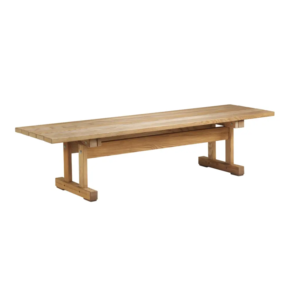 FDB Møbler - M15 Gartenbank Dunkelbraun und Beige