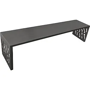 Sitzbank VENEDIG, Sitztiefe 450 mm, anthrazitgrau. mit Quick-Release-System