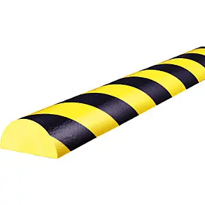 Knuffi® Flächenschutz, Typ C+ ZART, 1-m-Stück, schwarz / gelb. mit Nitril-Beschichtung