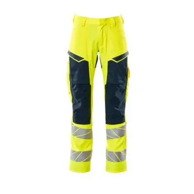 MASCOT® - Hose mit Knietaschen ACCELERATE HARMLOS, hi-vis Gelb/Schwarzblau, Größe 82C49