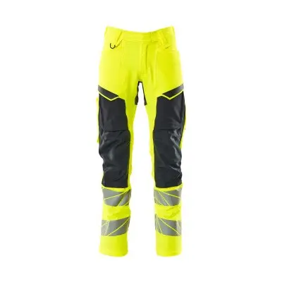 MASCOT® - Hose mit Knietaschen ACCELERATE HARMLOS, hi-vis Gelb/Schwarzblau, Größe 90C52