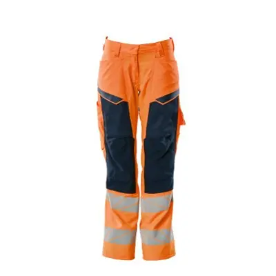 MASCOT® - Hose mit Knietaschen ACCELERATE SICHER, hi-vis Orange/Schwarzblau, Größe 82C50