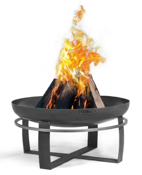 CookKing Stahl Feuerschale Viking Ø 80 Schwarz Ø 80x50 cm CK108002