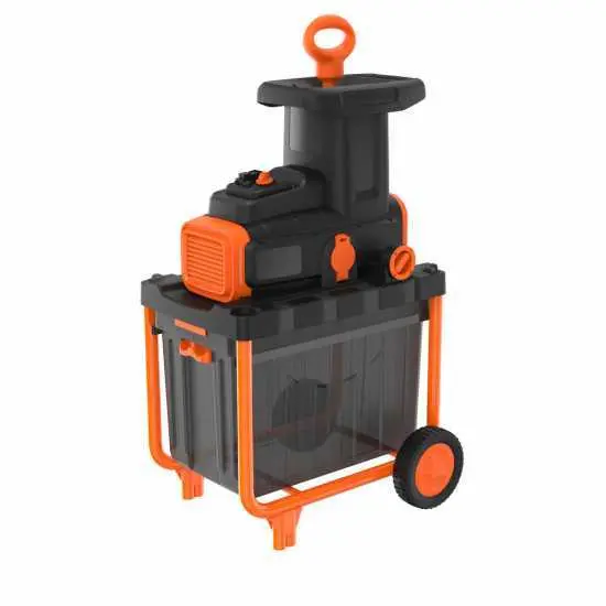 Black & Decker BEGAS5800-QS - Elektro Gartenhäcksler - 2800W - Walze mit Fangkorb