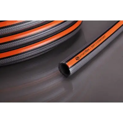 APD - PVC-Wasserschlauch Smartflex Comfort, 5-lagig, grau-orange 12,5x2,45mm 20 meter für Rasen und Beete