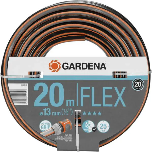 Professionelle Garten GARDENA GARDENA Comfort FLEX Schlauch 13 mm (1/2"), 20 m 18033-20 13 mm 20 m 1/2 Zoll 1 St. Schwarz,...
