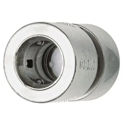 Schlauchverbinder-Set GEKA® - Schlauchstück plus, Stecksystem, MS vn. 1/2", 13mm, Wasserstopp, Blister