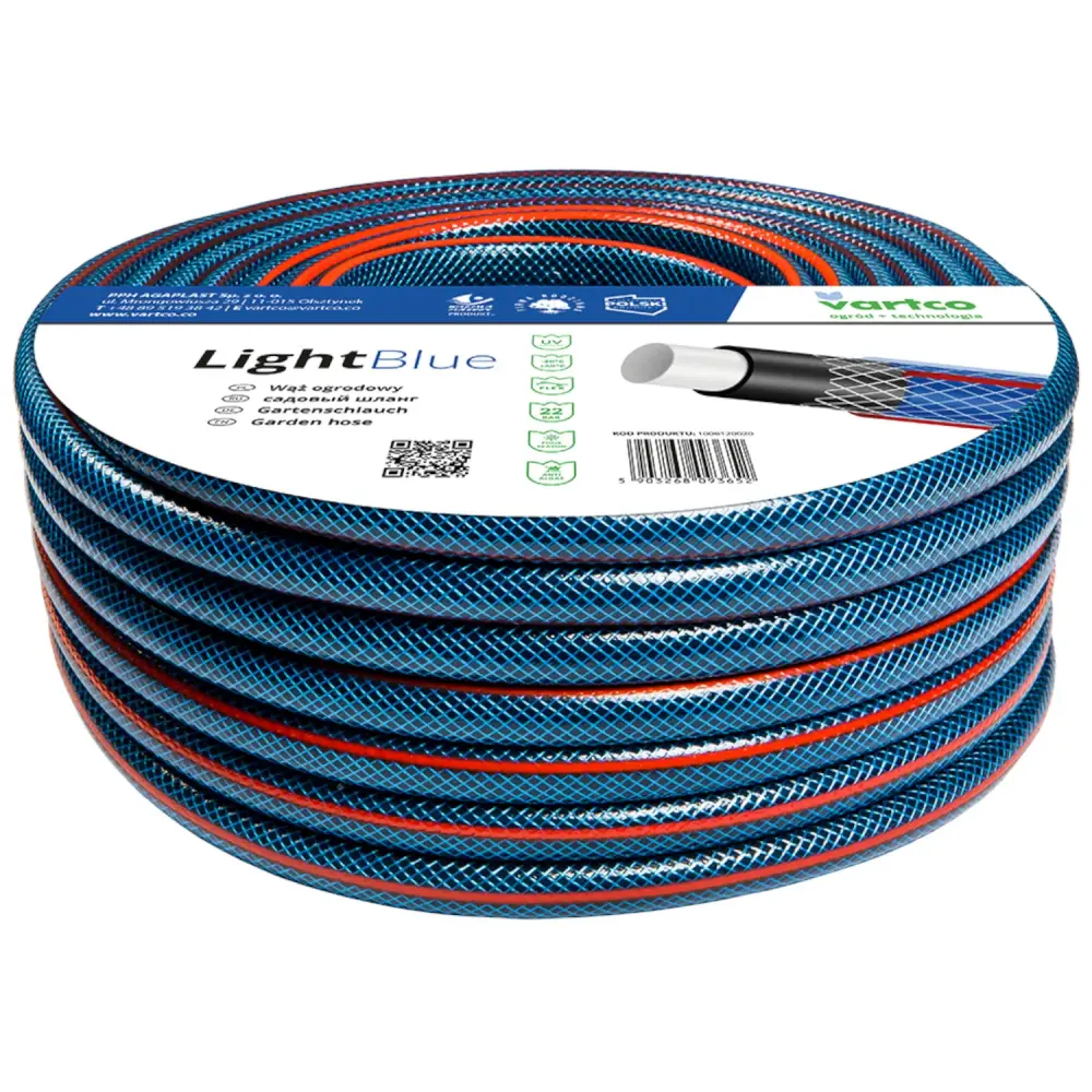 Gartenwasserschlauch 3/4 Zoll 50 m, 4-lagig, flexibel, widerstandsfähig