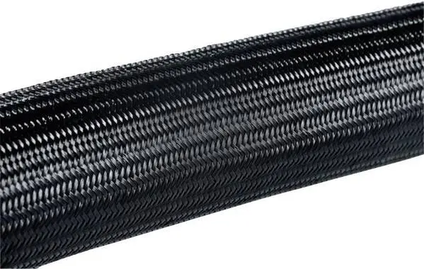 HellermannTyton 170-40600 HEGPA6606 Geflechtschlauch Schwarz Polyamid 6.6 4 bis 8 mm Meterware Schnellkupplungssystem